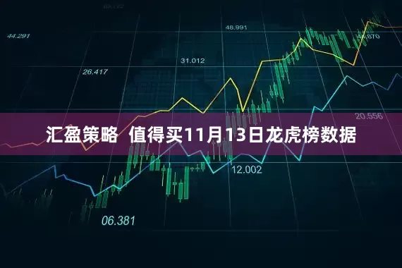 汇盈策略  值得买11月13日龙虎榜数据