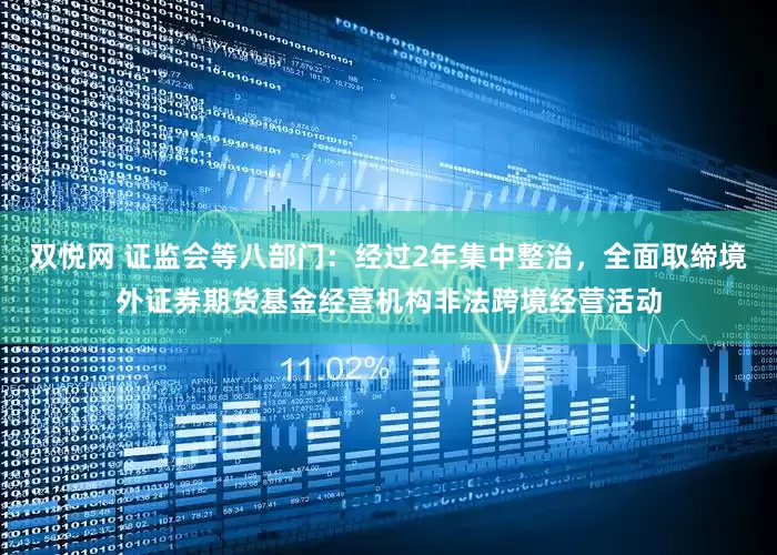 双悦网 证监会等八部门：经过2年集中整治，全面取缔境外证券期货基金经营机构非法跨境经营活动